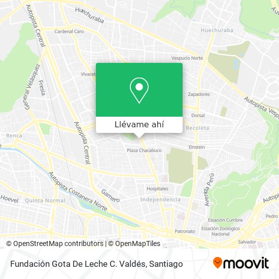 Mapa de Fundación Gota De Leche C. Valdés