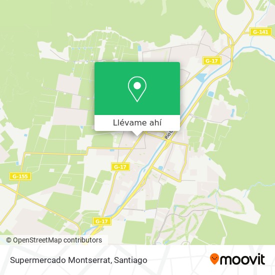 Mapa de Supermercado Montserrat
