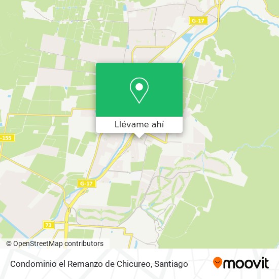 Mapa de Condominio el Remanzo de Chicureo