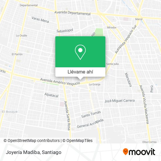 Mapa de Joyería Madiba