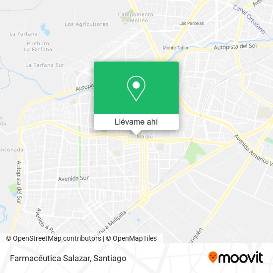 Mapa de Farmacéutica Salazar