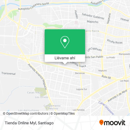 Mapa de Tienda Online Myl