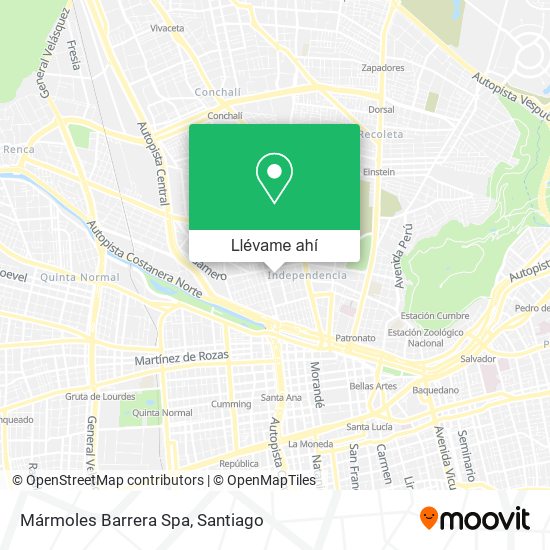 Mapa de Mármoles Barrera Spa