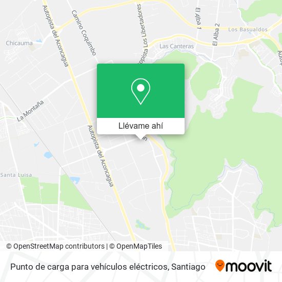 Mapa de Punto de carga para vehículos eléctricos