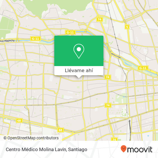 Mapa de Centro Médico Molina Lavín