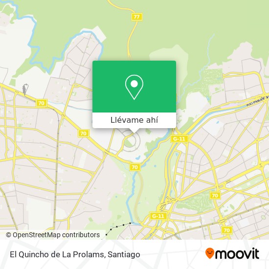 Mapa de El Quincho de La Prolams