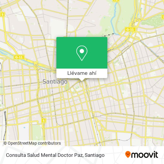 Mapa de Consulta Salud Mental Doctor Paz