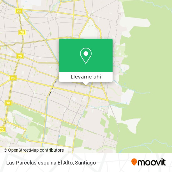 Mapa de Las Parcelas esquina El Alto