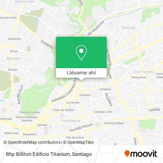 Mapa de Bhp Billiton Edificio Titanium