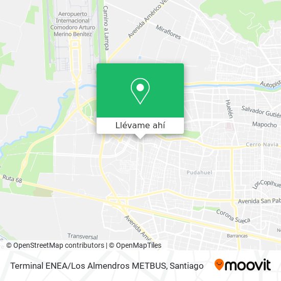 Mapa de Terminal ENEA / Los Almendros METBUS