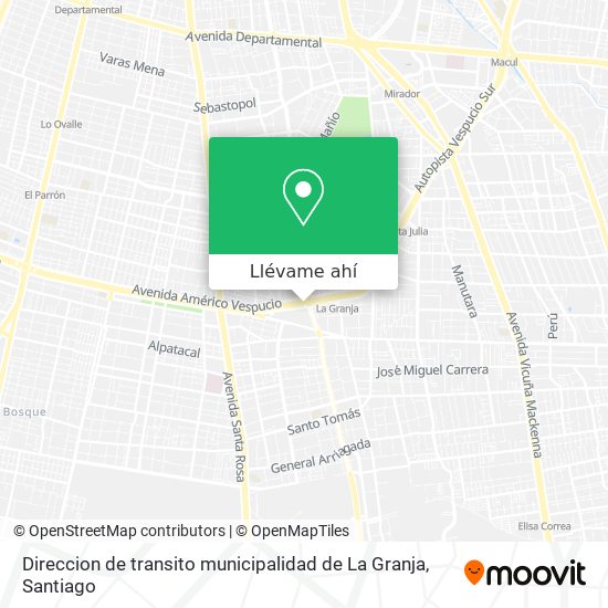 Mapa de Direccion de transito municipalidad de La Granja