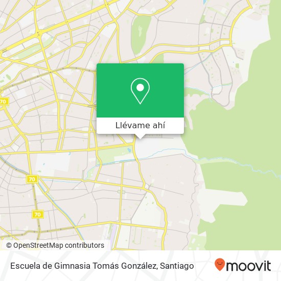 Mapa de Escuela de Gimnasia Tomás González