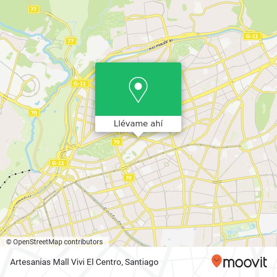 Mapa de Artesanias Mall Vivi El Centro