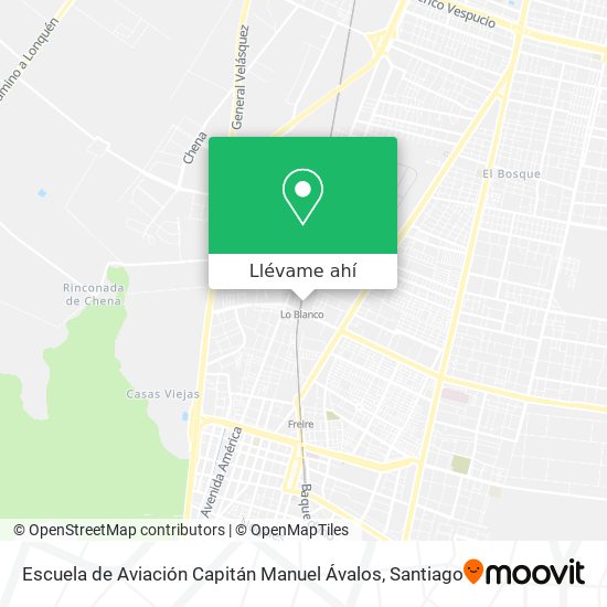Mapa de Escuela de Aviación Capitán Manuel Ávalos