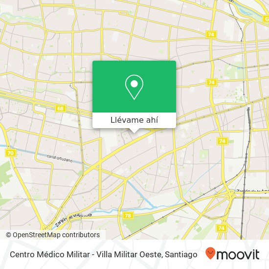 Mapa de Centro Médico Militar - Villa Militar Oeste