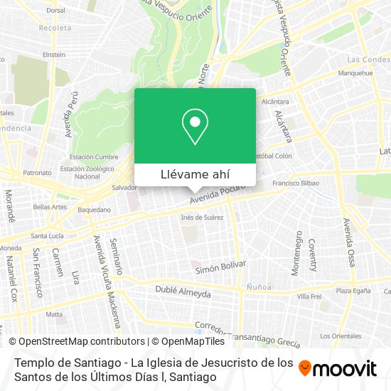 Mapa de Templo de Santiago - La Iglesia de Jesucristo de los Santos de los Últimos Días l