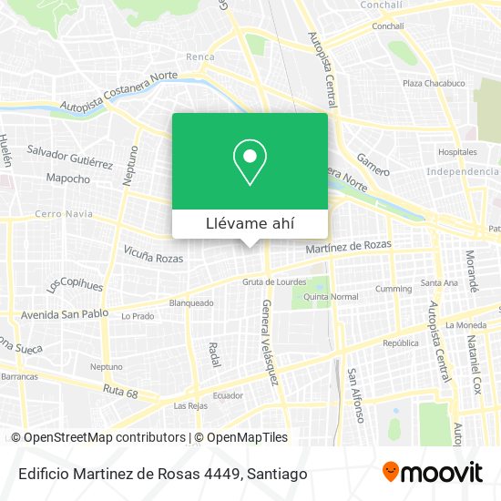 Mapa de Edificio Martinez de Rosas 4449