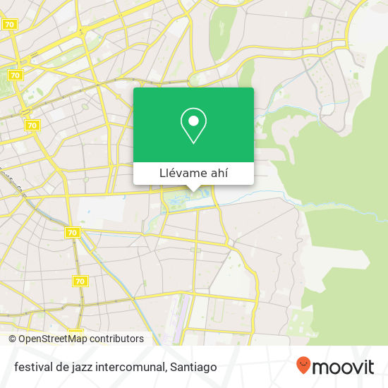 Mapa de festival de jazz intercomunal
