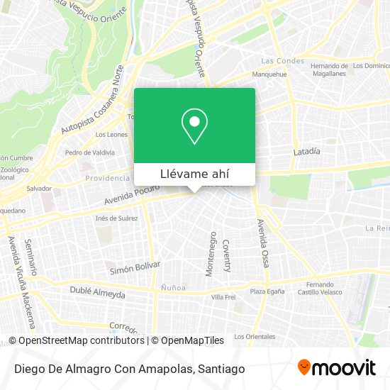 Mapa de Diego De Almagro Con Amapolas