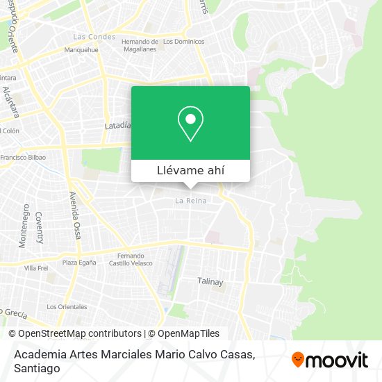 Mapa de Academia Artes Marciales Mario Calvo Casas