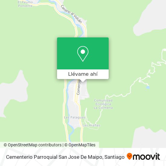 Mapa de Cementerio Parroquial San Jose De Maipo