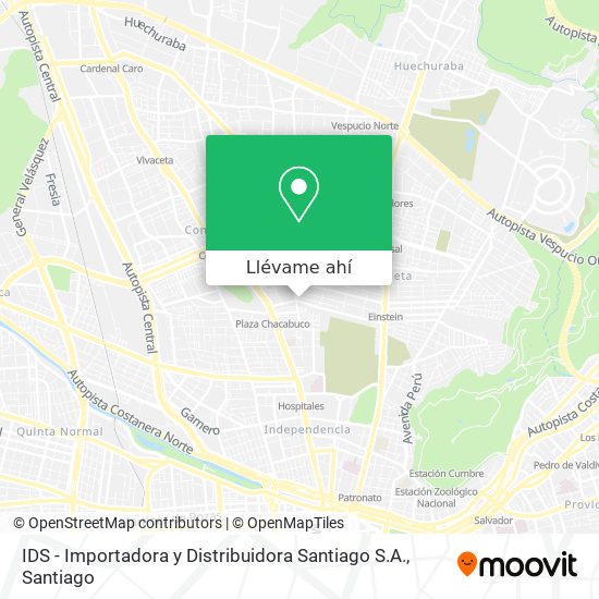 Mapa de IDS - Importadora y Distribuidora Santiago S.A.