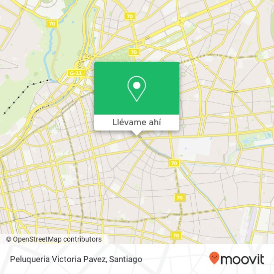 Mapa de Peluqueria Victoria Pavez
