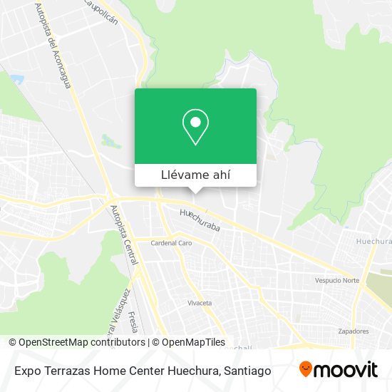 Mapa de Expo Terrazas Home Center Huechura