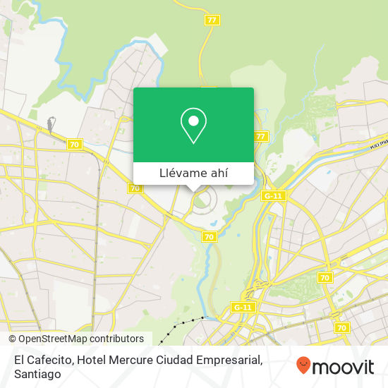 Mapa de El Cafecito, Hotel Mercure Ciudad Empresarial