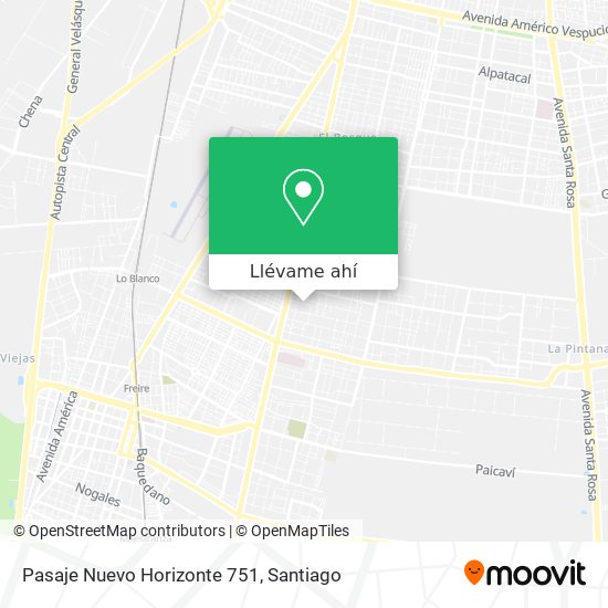 Mapa de Pasaje Nuevo Horizonte 751