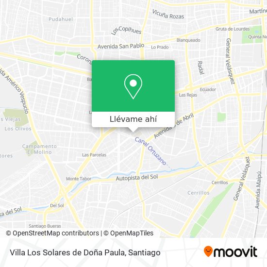 Mapa de Villa Los Solares de Doña Paula