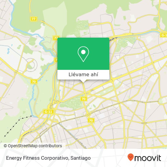 Mapa de Energy Fitness Corporativo