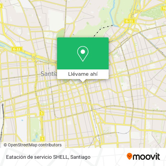 Mapa de Eatación de servicio SHELL