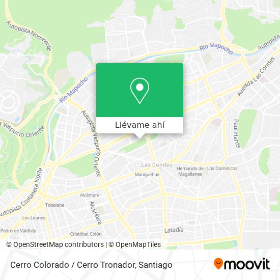 Mapa de Cerro Colorado / Cerro Tronador