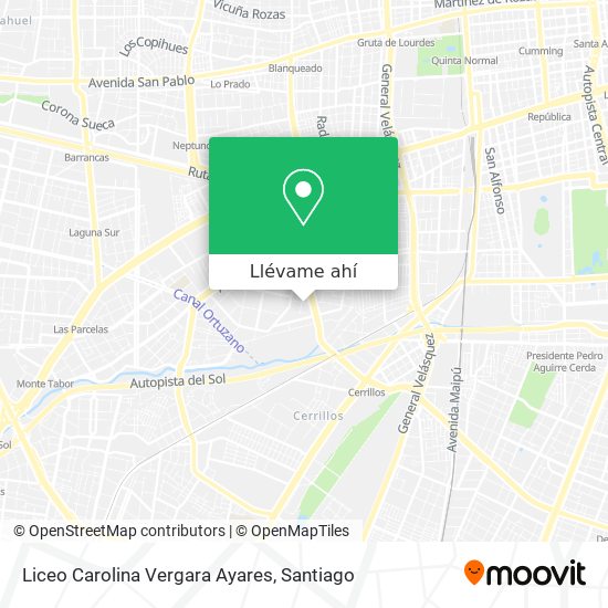 Mapa de Liceo Carolina Vergara Ayares