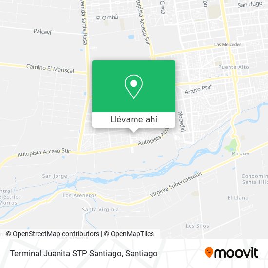Mapa de Terminal Juanita STP Santiago
