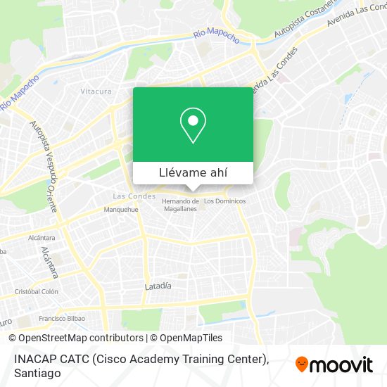 Mapa de INACAP CATC (Cisco Academy Training Center)