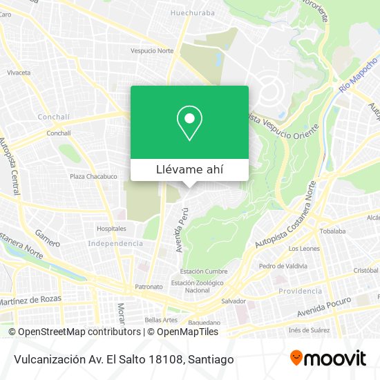 Mapa de Vulcanización Av. El Salto 18108