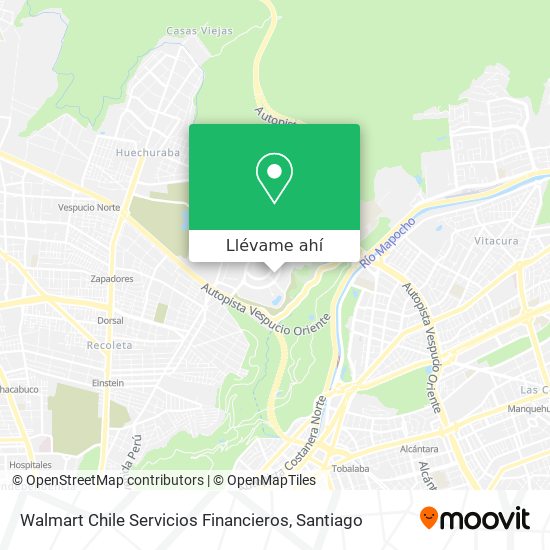 Mapa de Walmart Chile Servicios Financieros