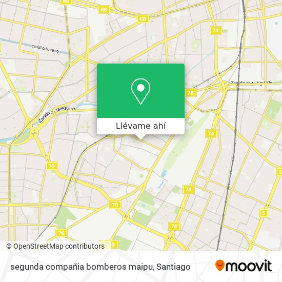 Mapa de segunda compañia bomberos maipu