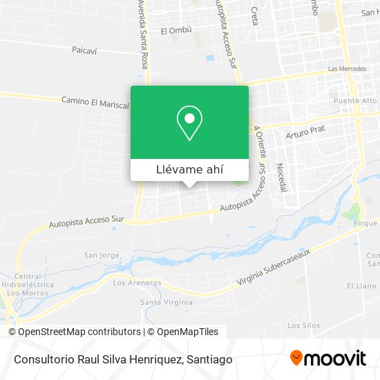 Mapa de Consultorio Raul Silva Henriquez
