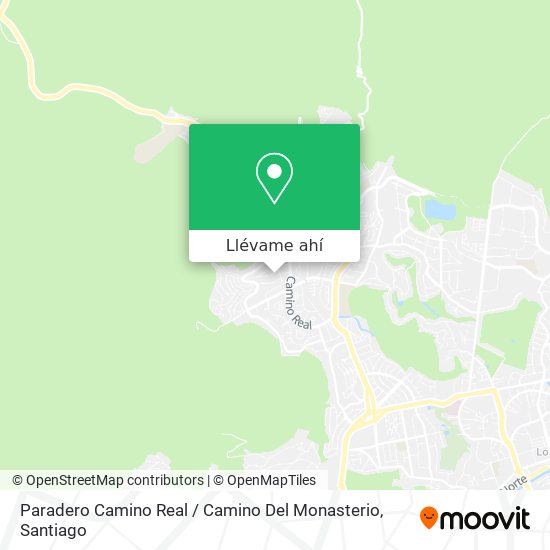 Mapa de Paradero Camino Real / Camino Del Monasterio