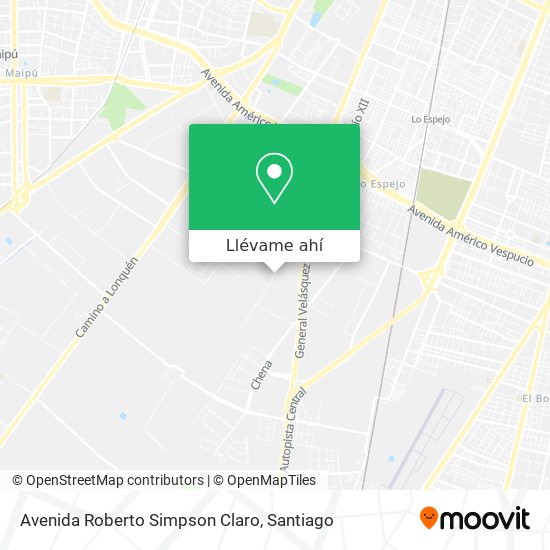 Mapa de Avenida Roberto Simpson Claro