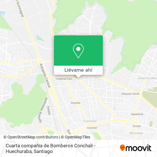 Mapa de Cuarta compañía de Bomberos Conchalí -  Huechuraba