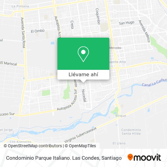 Mapa de Condominio Parque Italiano. Las Condes