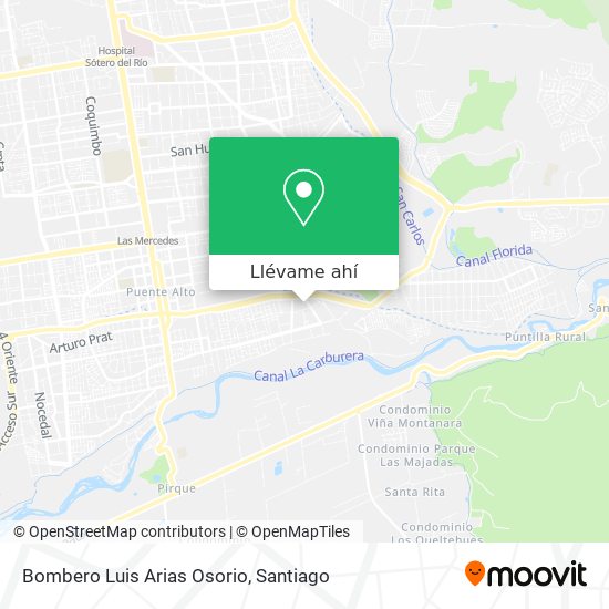 Mapa de Bombero Luis Arias Osorio