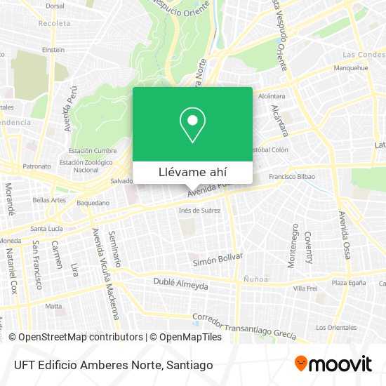 Mapa de UFT Edificio Amberes Norte