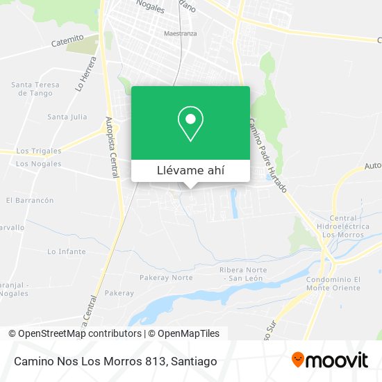 Mapa de Camino Nos Los Morros 813