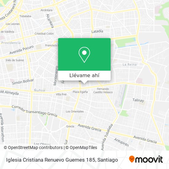 Mapa de Iglesia Cristiana Renuevo Guemes 185