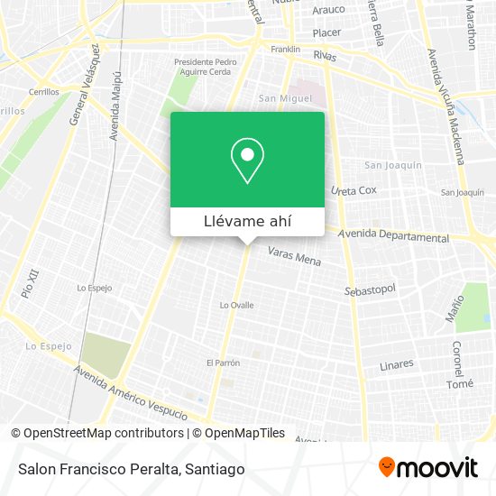 Mapa de Salon Francisco Peralta